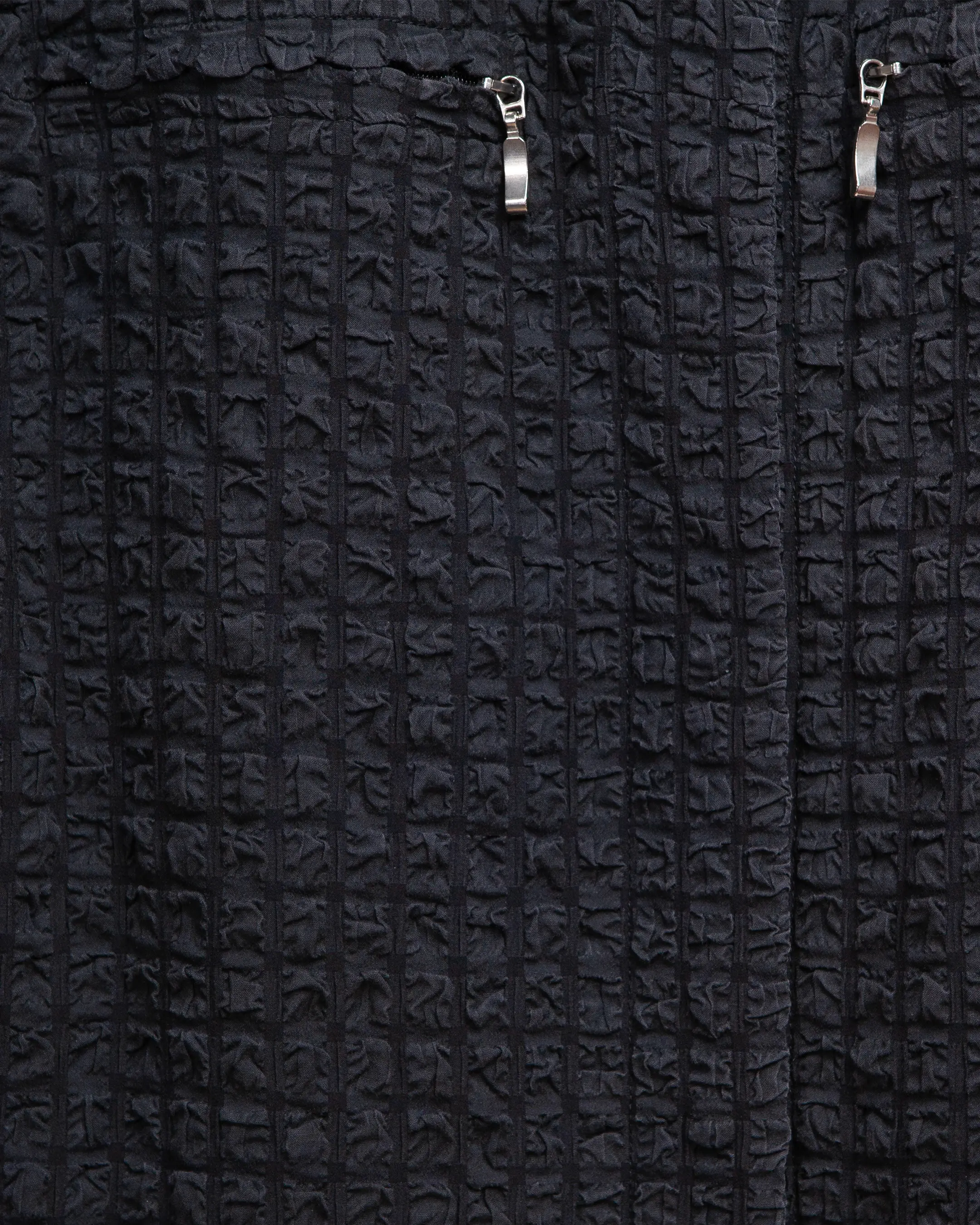 puckered jacquard jacket